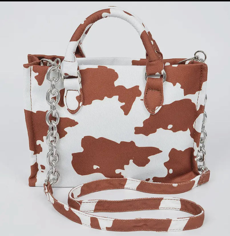 Cow Print Tote